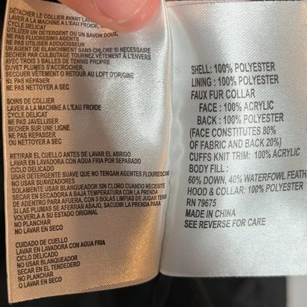 Michael Kors quilted down parka